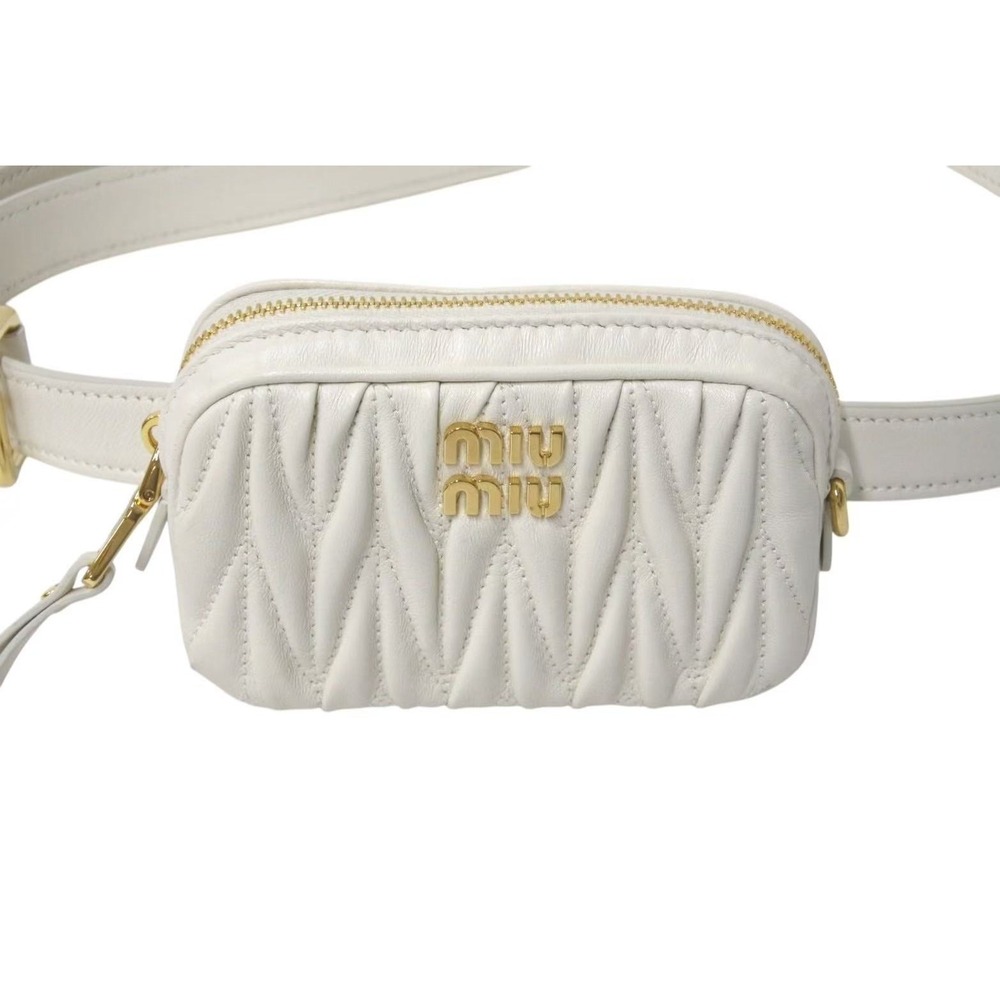 Miu Miu Matelasse shoulder bag handbag white - Picture 3 of 8